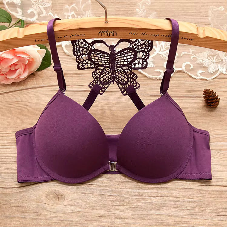 Front Open Butterfly Style Soft Padded Push-Up Bra for Women & Girls