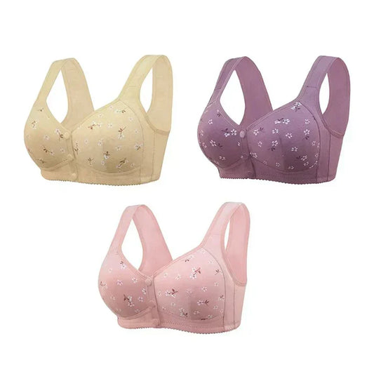 New Anti Sagging Front Open Cooling Cotton Bra 2025