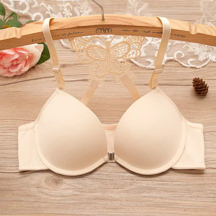 Front Open Butterfly Style Soft Padded Push-Up Bra for Women & Girls