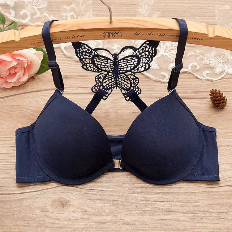 Front Open Butterfly Style Soft Padded Push-Up Bra for Women & Girls
