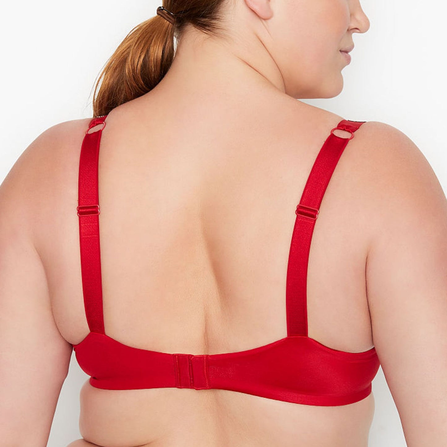 Victoria Secret Molded Cups with Rhinestone Straps Padded pushup Bra Set (1x Bra & 1x Panty)