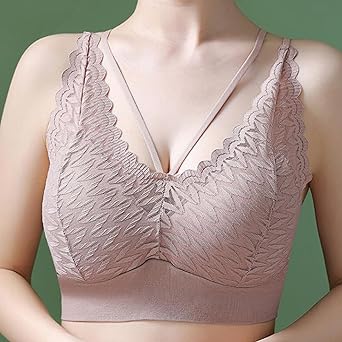 Stylish Lace V-Neck Bralette Seamless stretchable fit Fancy Backless Bra for Girls & Women