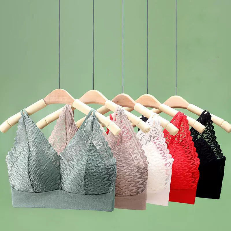 Stylish Lace V-Neck Bralette Seamless stretchable fit Fancy Backless Bra for Girls & Women