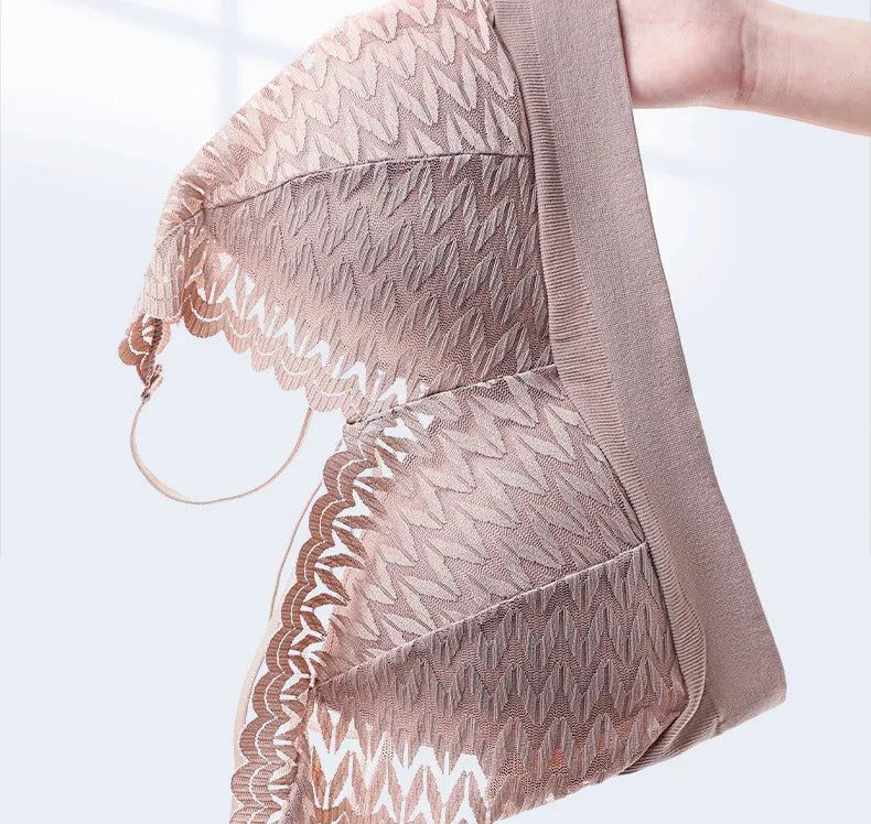 Stylish Lace V-Neck Bralette Seamless stretchable fit Fancy Backless Bra for Girls & Women