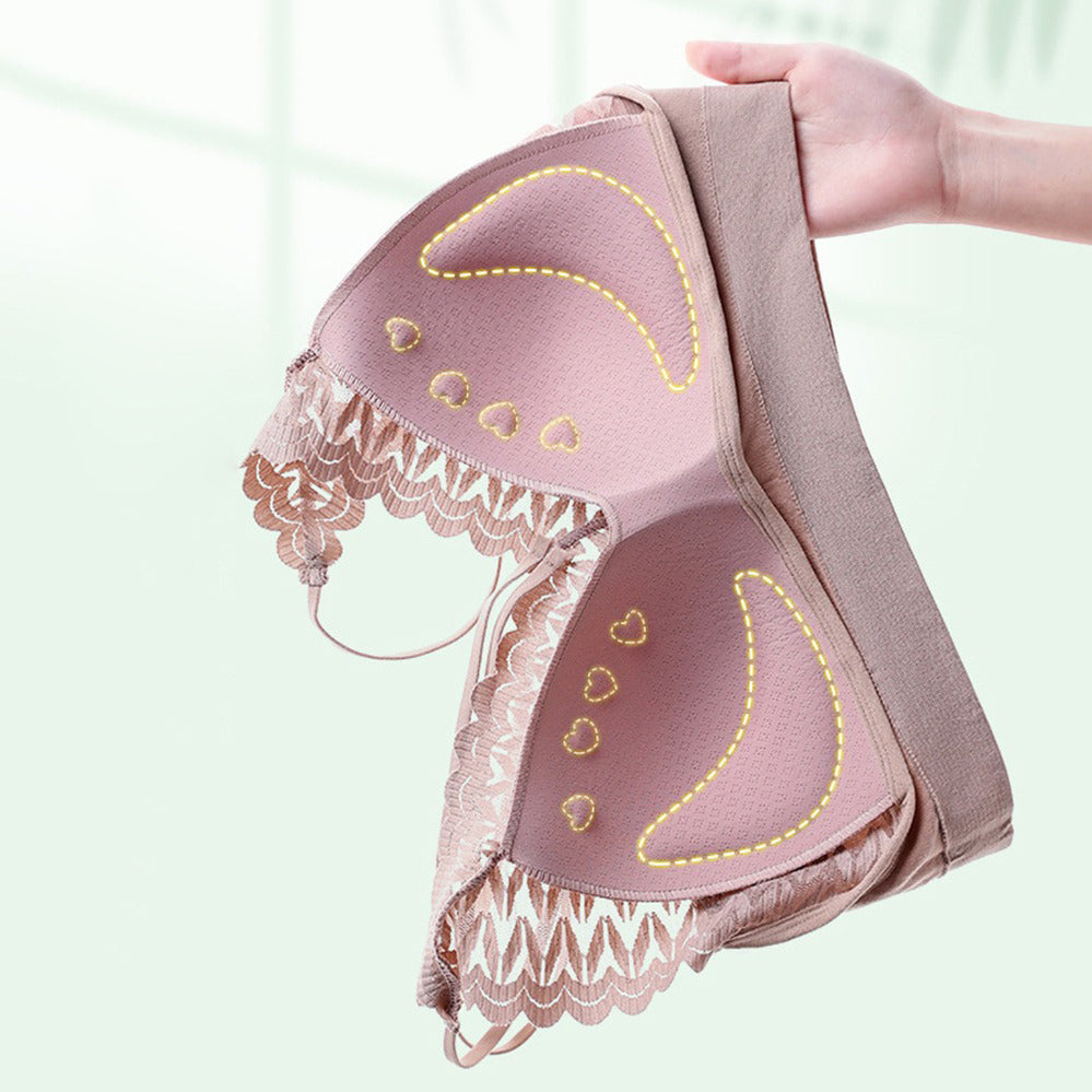 Stylish Lace V-Neck Bralette Seamless stretchable fit Fancy Backless Bra for Girls & Women