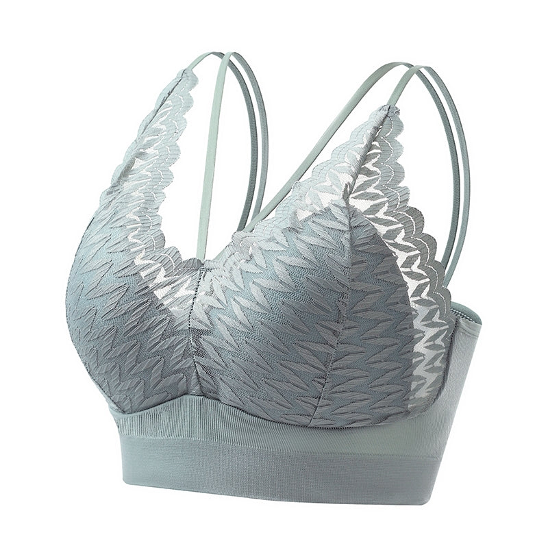 Stylish Lace V-Neck Bralette Seamless stretchable fit Fancy Backless Bra for Girls & Women